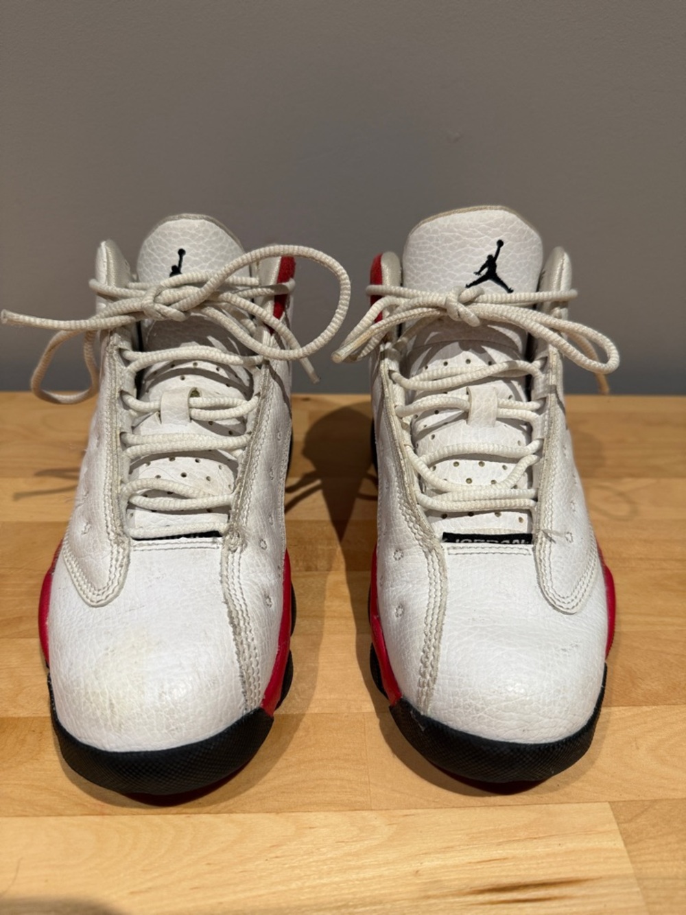 Nike Kids White, Red & Black Jordan Sneakers